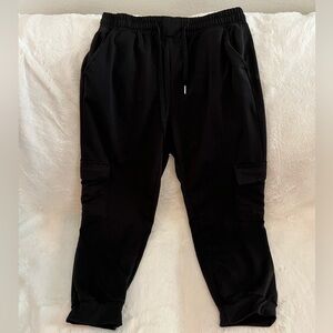 Women’s Black Cargo joggers